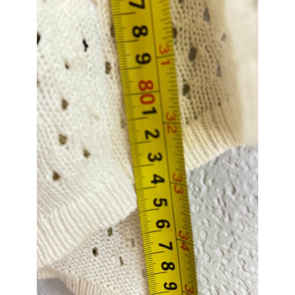 Torrid Ivory Open Knit Cardigan Sweater Women’s Size 1 XL - Picture 7 of 7